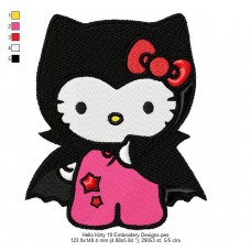 Hello Kitty 19 Embroidery Designs
